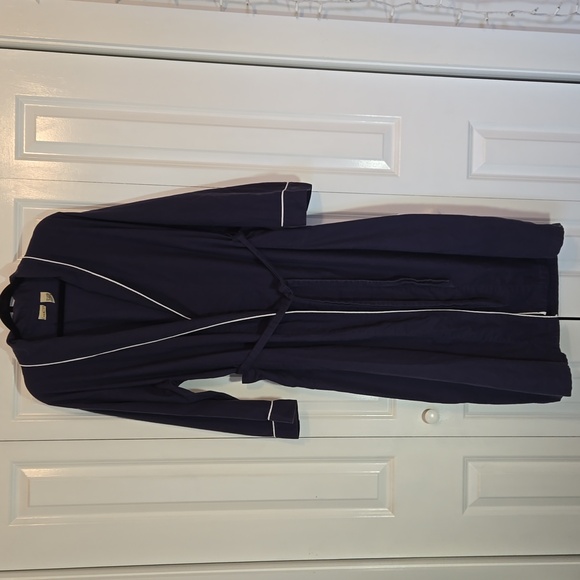 L.L. Bean Other - L.L. Bean Vintage Robe Navy White Trim Woman's XL Petite